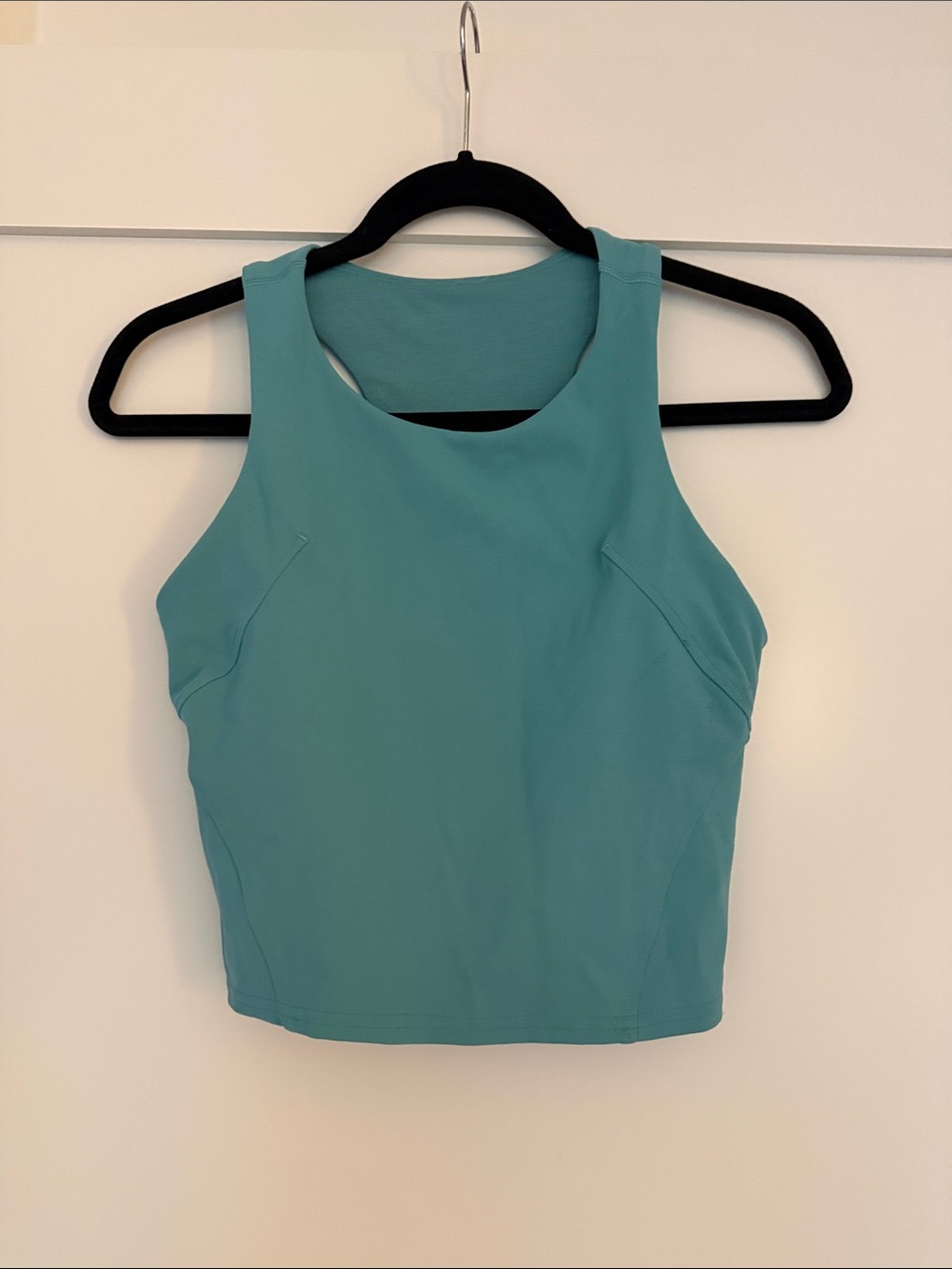 lululemon athletica Teal Cropped High-Neck Tank